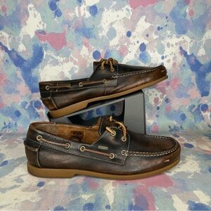 Fossil Delaney Leather Boat Shoes Men’s Size 12